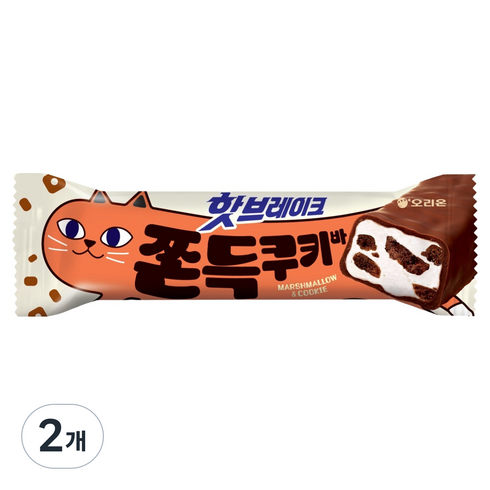 오리온 핫브레이크 쫀득쿠키바, 2개, 38g