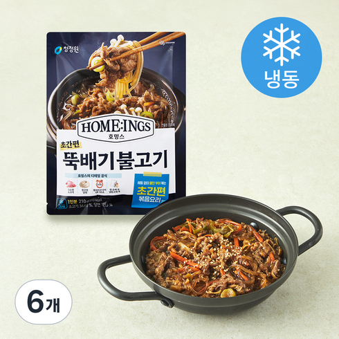 호밍스 초간편 뚝배기 불고기 (냉동), 210g, 6개