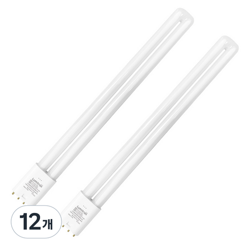 루미트론 HD LED 형광등 19W, 백색, 12개
