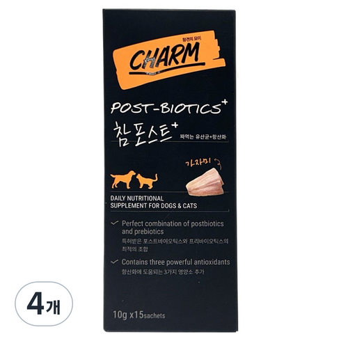 페피테일 반려동물 참 포스트 플러스 영양제 가자미 15p, 150g, 장건강/유산균, 4개