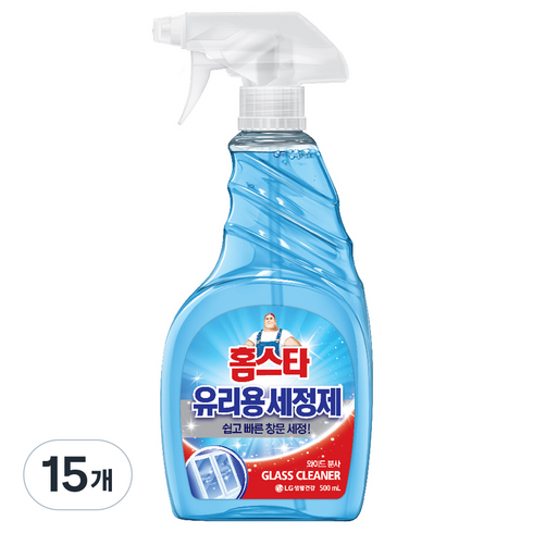 홈스타 유리용 세정제, 500ml, 15개