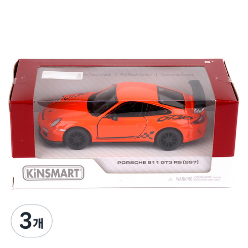 킨스마트 포르쉐 911 GT3 RS 다이캐스트 KT5352, 오렌지, 3개