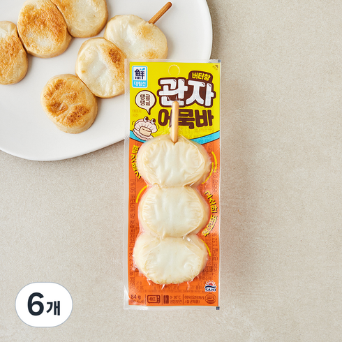 대림선 관자어묵바 버터향, 84g, 6개