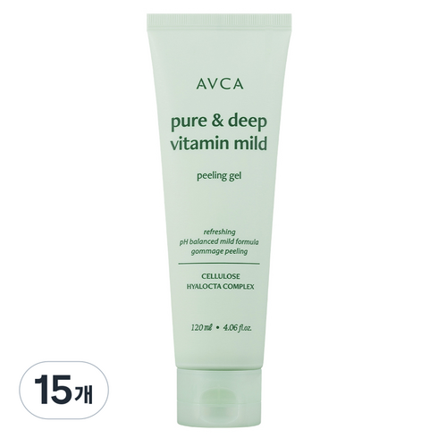 아브카 퓨어 앤 딥 비타민 저자극 필링 젤, 120ml, 15개
