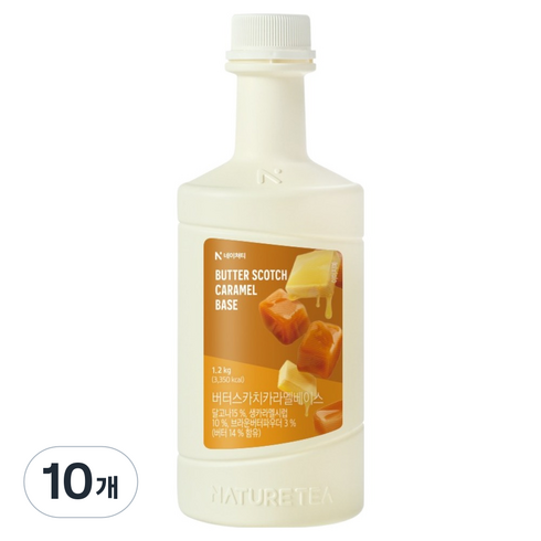 네이쳐티 버터스카치카라멜 베이스, 1.2kg, 10개