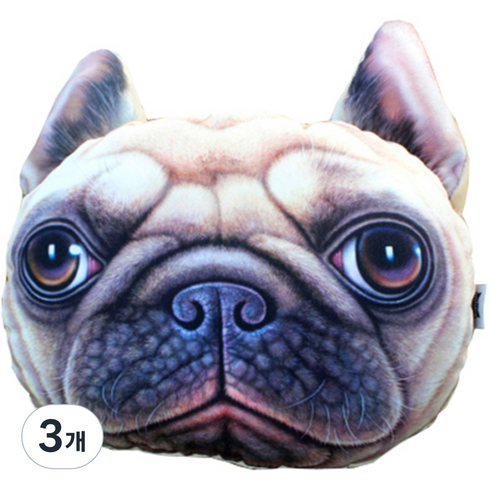 엑스돌 3D 차량용 목쿠션, XD104T (샤페이), 3개