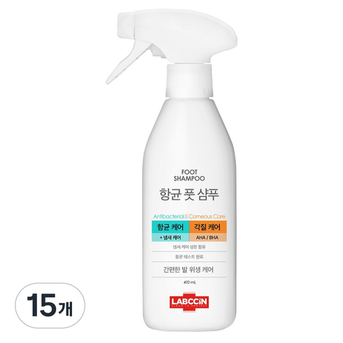 랩신 항균 풋샴푸, 1개입, 15개, 410ml