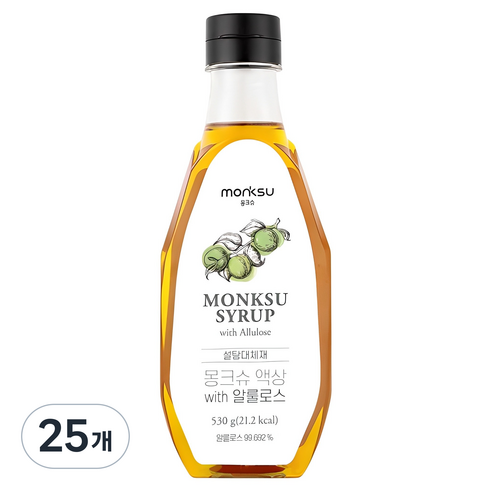 몽크슈 액상 with 알룰로스, 530g, 25개
