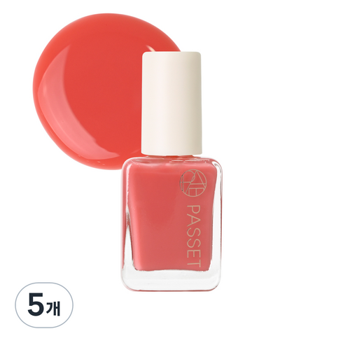 파셋 셀럽 네일컬러 폴리쉬, 09피치부케, 7ml, 5개