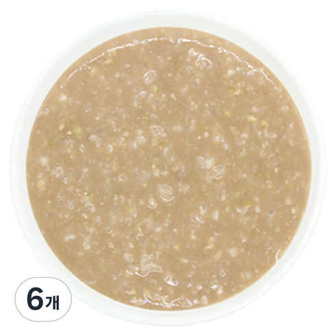 짱죽 실온 이유식 중기 죽1 8개월부터, 160g, 6개, 혼합맛(한우/병아리콩)