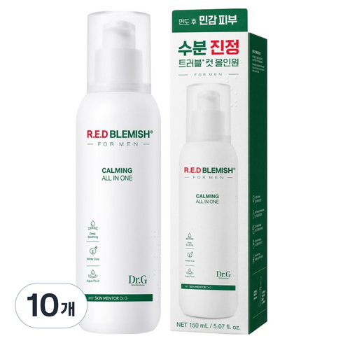 닥터지 레드 블레미쉬 포 맨 진정 올인원, 150ml, 10개