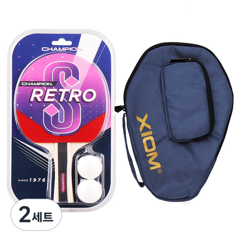 참피온 입문자용 쉐이크 라켓 세트, RETRO-S-C, 2세트