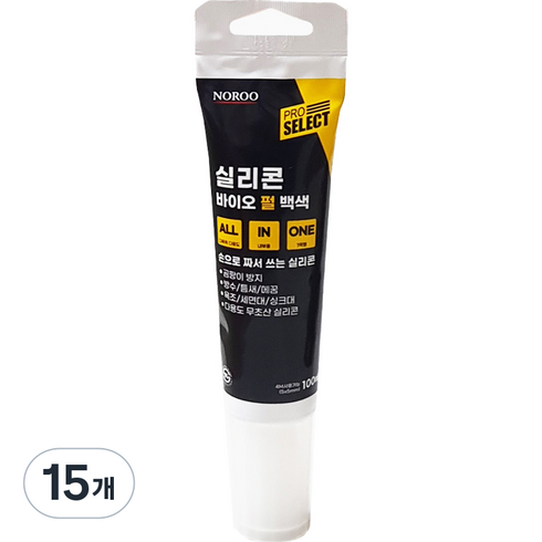 노루페인트 프로셀렉트 실리콘 바이오 펄 백색, 15개