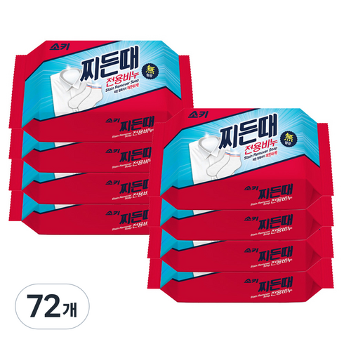소키 찌든때 전용 세탁비누, 150g, 72개