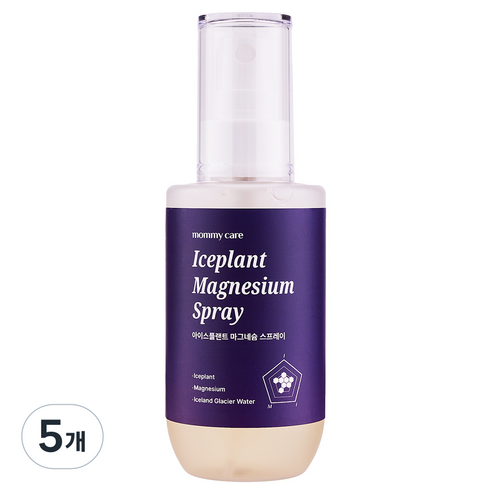 마미케어 아이스 플랜트 마그네슘 스프레이, 5개, 100ml