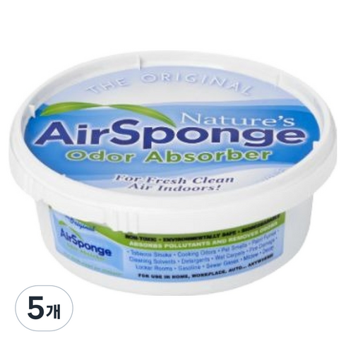 네이처스에어스펀지 오리지널 USA 탈취제 본품, 227g, 5개