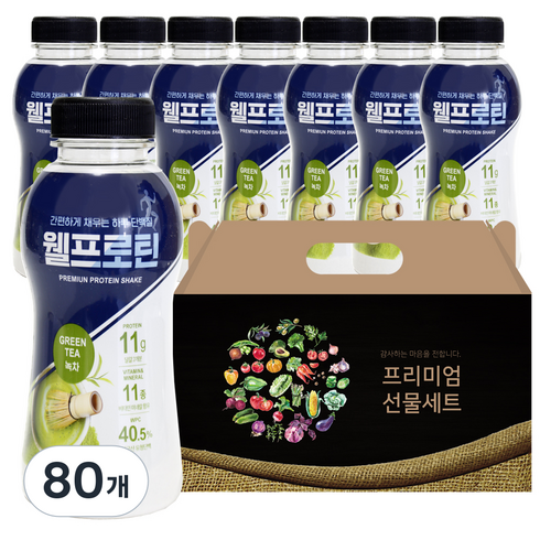 웰프로틴 녹차, 80개, 40g