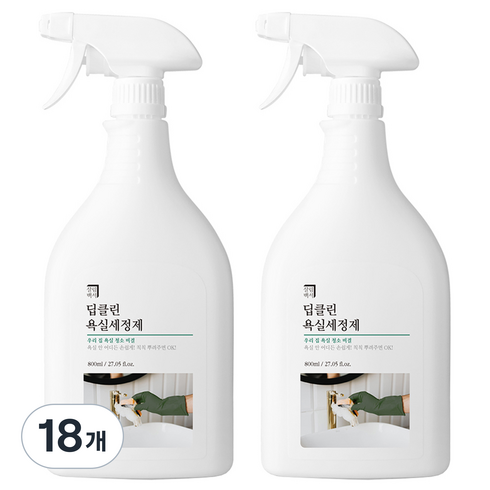 살림백서 딥클린 욕실세정제, 800ml, 18개