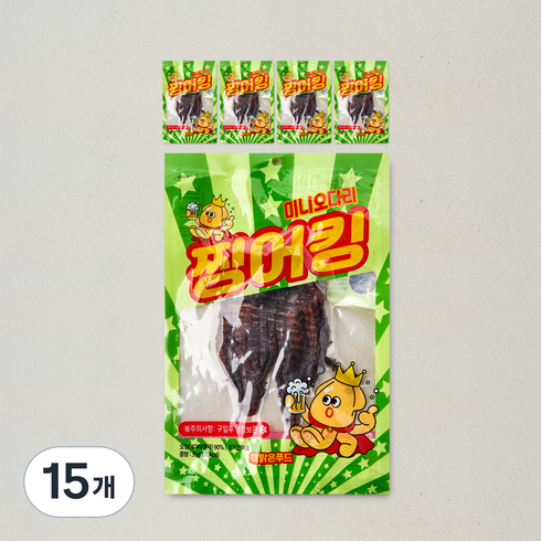 해맑은푸드 찡어킹 미니 오다리, 15개, 35g