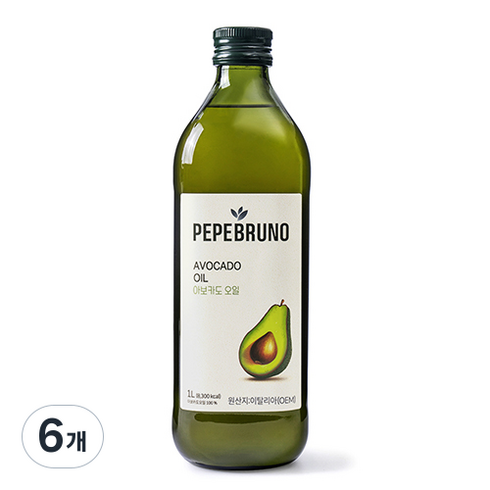 페페브루노 아보카도 오일, 1L, 6개