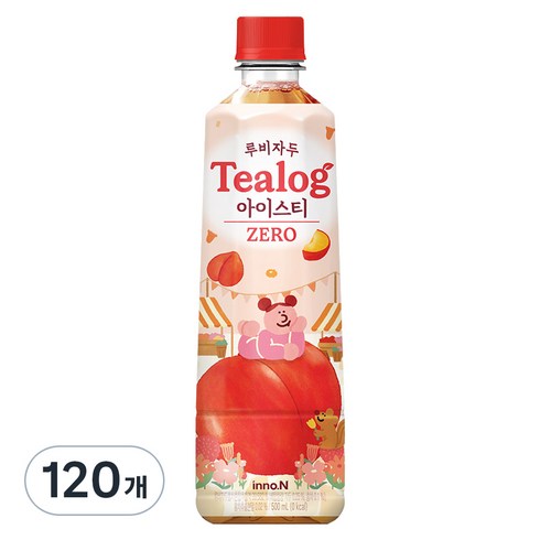 티로그 제로 루비자두 아이스티, 120개, 500ml