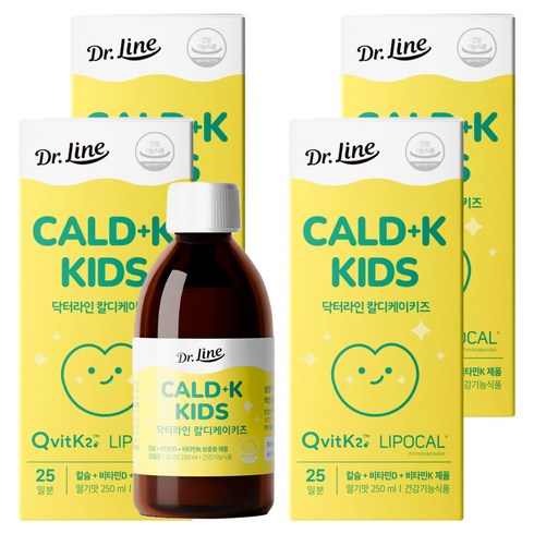 닥터라인 칼디케이키즈, 250ml, 4개