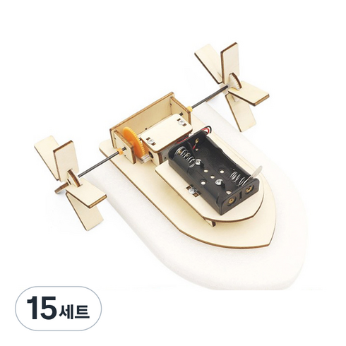 티처스 STEAM 전동 더블 휠 수상보트 과학실험키트 F-31, 15세트