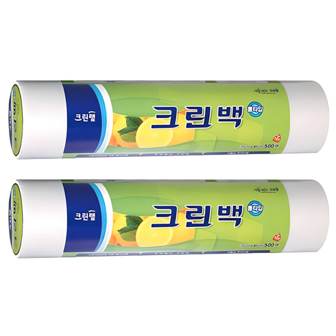 크린랩 롤 백 35 x 45 cm 500p, 특대(XL), 500개입, 2개