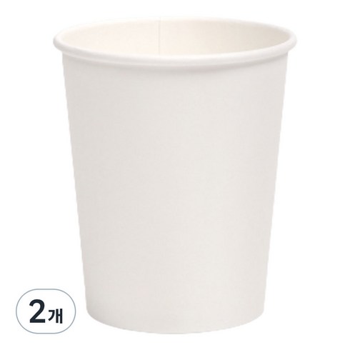대경상사 홈카페 무지 종이컵 300ml, 100개입, 2개