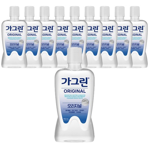 가그린 오리지널 구강청결제, 750ml, 10개