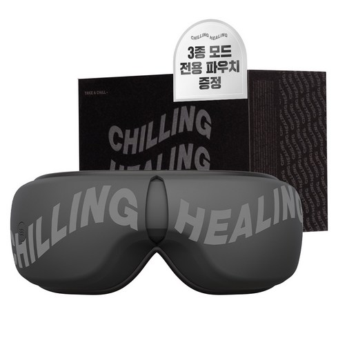 칠링힐링 온열눈마사지기, CHEC-R1MB, 매트블랙