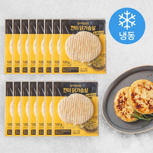 곰곰 현미 닭가슴살 스테이크, 100g, 1개입, 15개