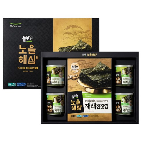 풀무원 노을해심 조미김세트 1호 220g, 1세트