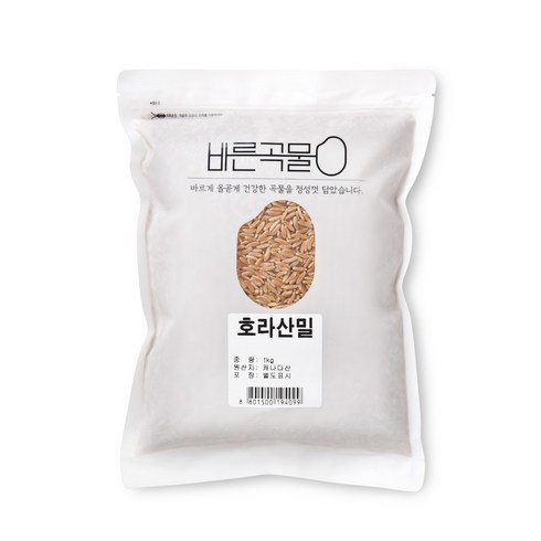 바른곡물 호라산밀 카무트 캐나다산, 1kg, 1개