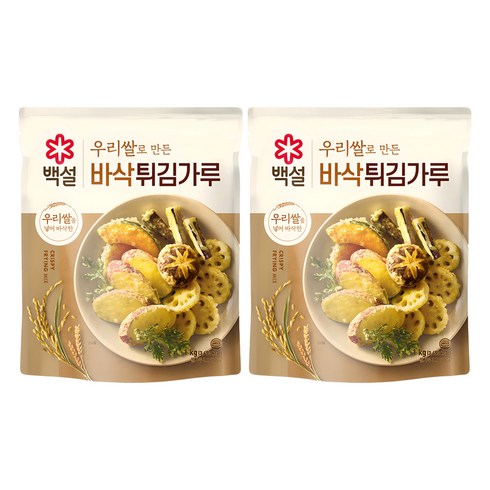 백설 바삭 튀김가루, 1kg, 2개