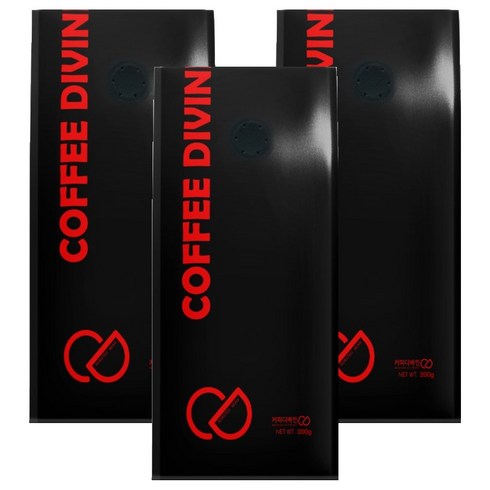 커피디바인 디카페인 블렌드 원두커피, 더치(중간~굵음), 200g, 3개