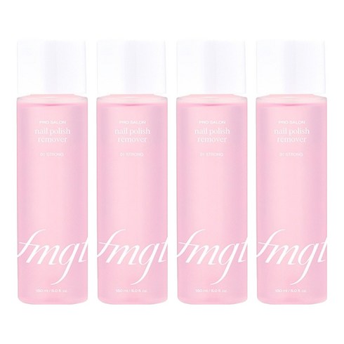 fmgt 프로 살롱 네일 리무버 스트롱, 150ml, 4개