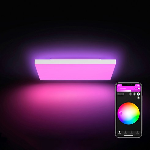 필립스휴 앰비언스 다츄라 스퀘어 LED 사각 방등, 화이트 + 컬러
