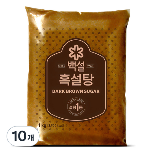 백설 흑설탕, 1kg, 10개