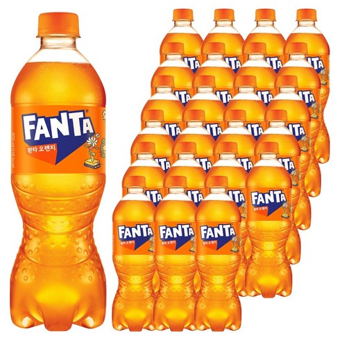 환타 오렌지 탄산음료, 600ml, 24개