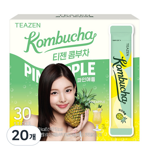 티젠 파인애플 콤부차, 5g, 30개입, 20개