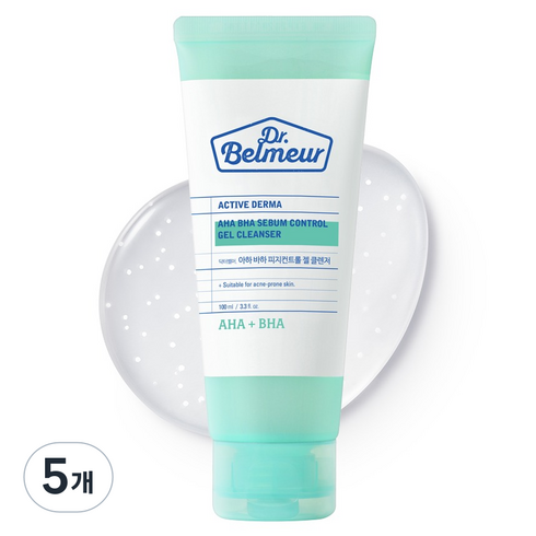 더페이스샵 닥터벨머 아하 바하 피지컨트롤 젤클렌저, 5개, 100ml