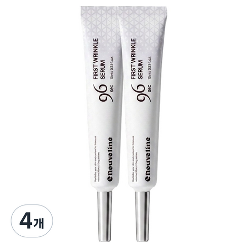 누벨린 퍼스트 링클 주름 리프팅 96초 세럼, 4개, 10ml