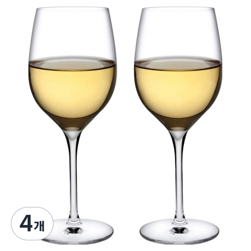 누드 떼루아 화이트 와인 글래스, 4개, 350ml