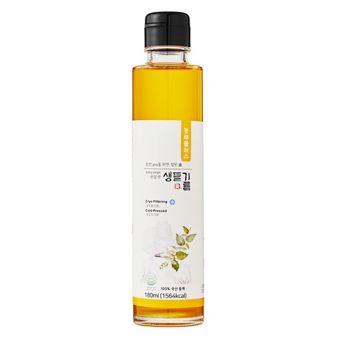 농부플러스 냉압착 생들기름, 180ml, 1개