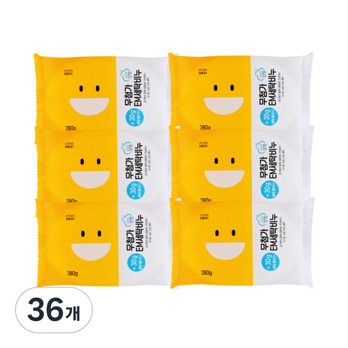 순한고집강청 무첨가 EM 세탁비누, 280g, 36개