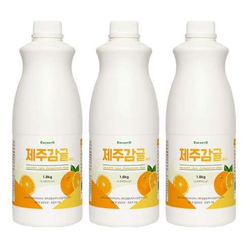 엔아이에프 엔칸토 제주감귤베이스, 1.8kg, 3개