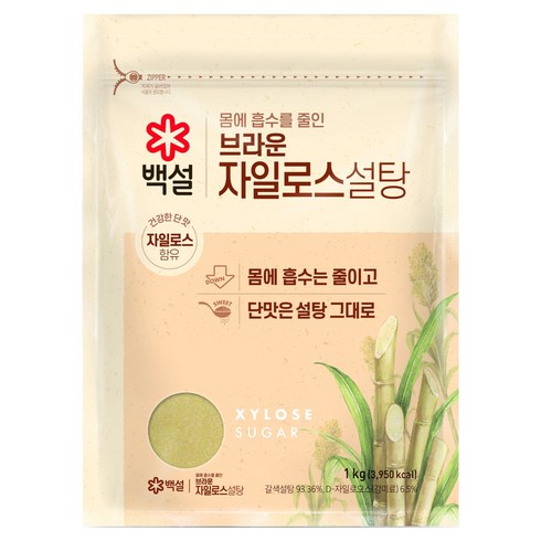 백설 자일로스 브라운 설탕, 1kg, 1개