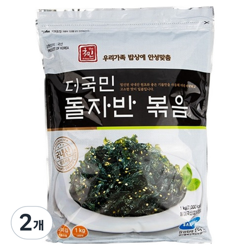 더국민 돌자반 볶음, 1kg, 2개