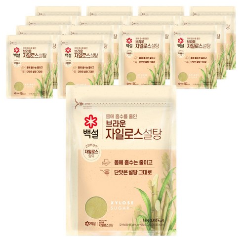백설 자일로스 브라운 설탕, 1kg, 15개
